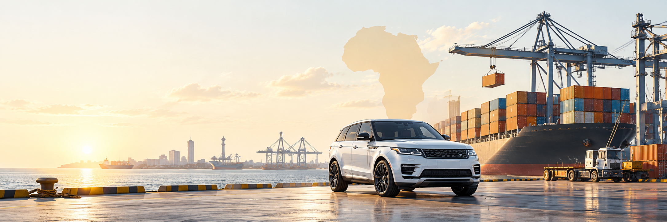 Vehicle ready to be shipped to Africa